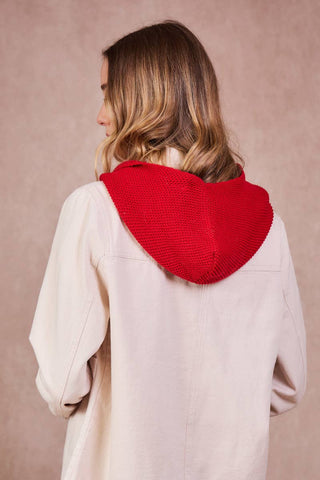 Capuche Sophie Hood Rouge